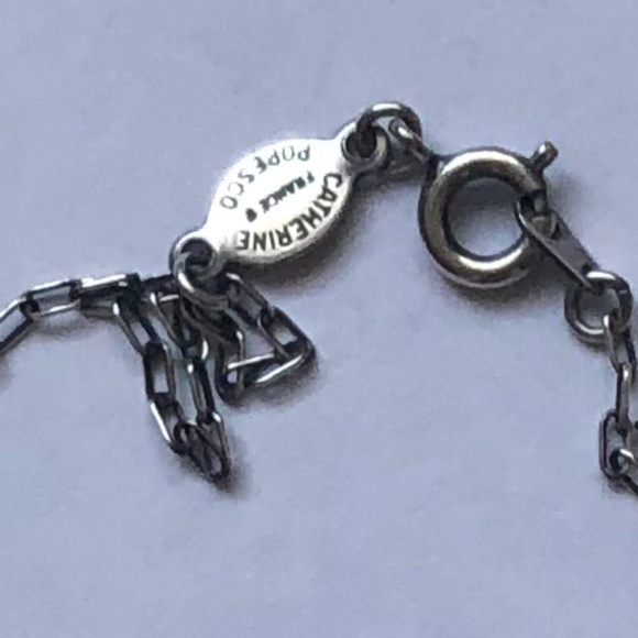 Blue Ruby-Catherine Popesco France Necklace with charms pendent. NWT.. - Picture 2 of 3